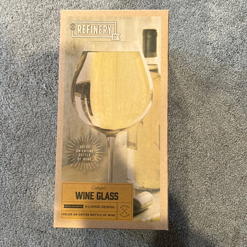 NWT - oversized wine glass.